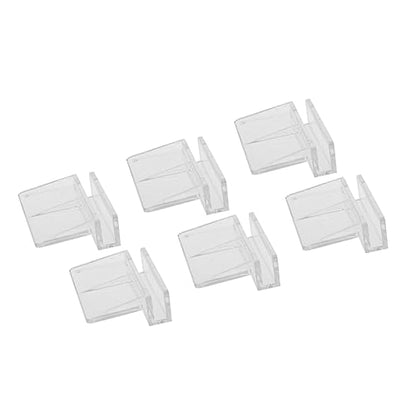 BESPORTBLE 3sets 6mm Fish Tank Acrylic Clips Aquarium Lid Support Holders Durable Glass Cover Clips for Fish Aquarium Tank 6pcs*3