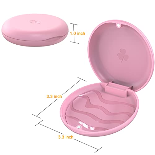 ARGOMAX Retainer Case 2 Pack with Magnetic Closure, Pink - color: Pink