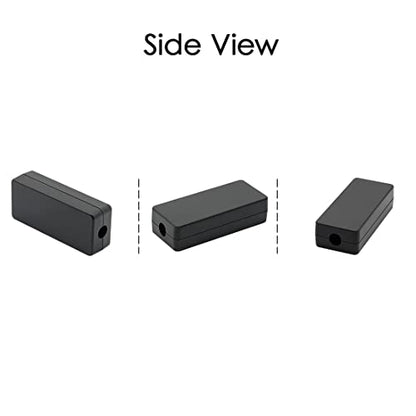 Project Box 10 Pieces ABS Plastic Electrical Project Case Small Junction Box for Electronics Black 2.4 x 1.0 x 0.6 inch (60 x 26 x 16 mm) - size: 2.4" x 1.0" x 0.6"(10pc)