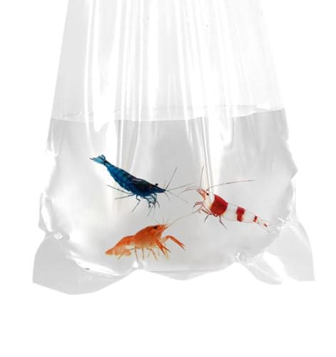 Fishery Bags 4 Inches Leak Proof Rounded Bottom Clear Plastic Fish Bags for Shrimps and Betta Fish Transport. (4" x 10" / 100 Pack / 3 Mil)