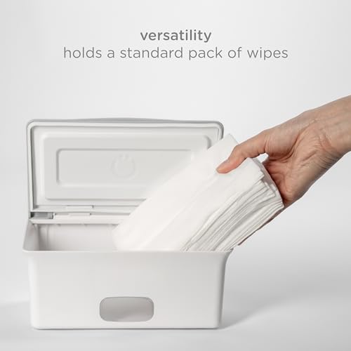 Ubbi Baby Wipes Dispenser, Baby Wipes Case, Baby Wipes Holder With Weighted Plate, Keeps Wipes Fresh And Non-Slip Rubber Feet, Gray - color: Gray Wipes Dispenser