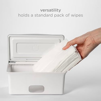 Ubbi Baby Wipes Dispenser, Baby Wipes Case, Baby Wipes Holder With Weighted Plate, Keeps Wipes Fresh And Non-Slip Rubber Feet, Gray - color: Gray Wipes Dispenser
