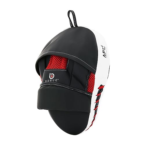 Brave Gel Punch Mitt Boxing Pad Hand Target Pad Ideal for MMA Kickboxing Martial Arts Muay Thai Karate Training Padded Punching Training Strike Shield
