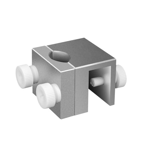MiOYOOW Aquarium Tube Fixture Holder, Aluminum Alloy Water Pipe Fixing Clip, Adjustable Inflow Outflow Pipe Clamp Holder for Less Than 0.7in Tubes