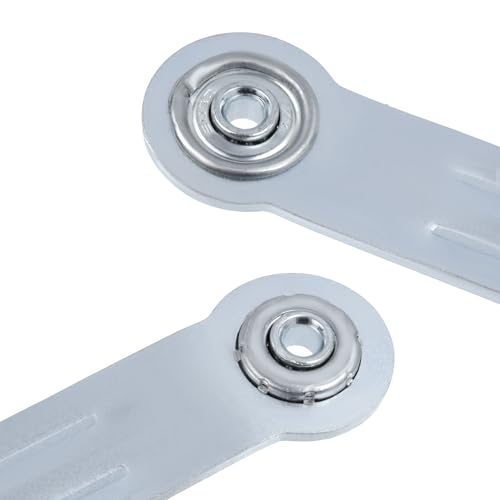 Glider Bearing Arm Bracket Replacement, 4Pcs Silver, 9.9 Inch Length & 7.5 Inch Hole Center, Hardware Rocker Parts for Patio Glider, Garden Bench, and Chair Repair - color: Silver, size: L 9.9" x 7.5" Centers