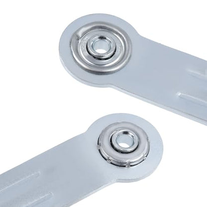 Glider Bearing Arm Bracket Replacement, 4Pcs Silver, 9.9 Inch Length & 7.5 Inch Hole Center, Hardware Rocker Parts for Patio Glider, Garden Bench, and Chair Repair - color: Silver, size: L 9.9" x 7.5" Centers