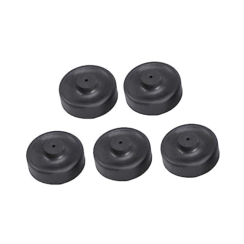 Beaupretty Aquarium Oxygen Pump Diaphragm Replacement Parts 5 Pack Silicone Membrane for Small Aquarium Air Pump - color: Black, size: 5pcs