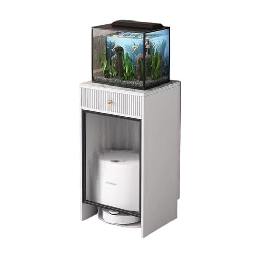 Sweeper Robot Storage Cabinet Sweeping Robot Storage Cabinet Shelf Robot Living Room Sideboard Fish Tank Cabinet Living Room Sideboards Sweeper Organizer(White,60x45x105cm)
