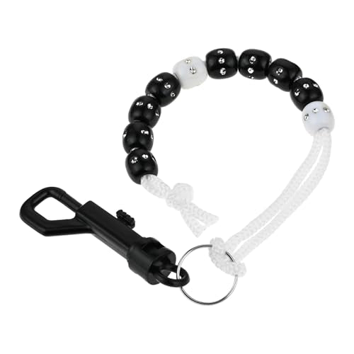 MUXSAM 1 Piece Golf Beads Score Counter with Clip, Golf Stroke Score Count Keeper Putting Score Counter for Referee Caddy Golfer - color: Rhinestone