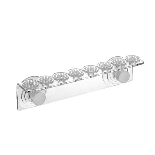 Rack Aquarium Stand Support Holder Versatile Enhanced Suction Cups Efficiency Single Row Arrangement Acrylic, 8 Holes - size: 8 holes
