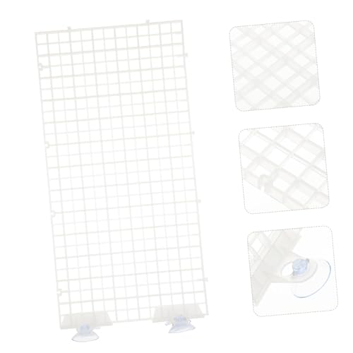 Aquarium Isolation Panel Lattice Plate Set 4pcs 30x15cm Suction Cups for Fish Tank Divider Spliced Aquarium Supplies Random Color