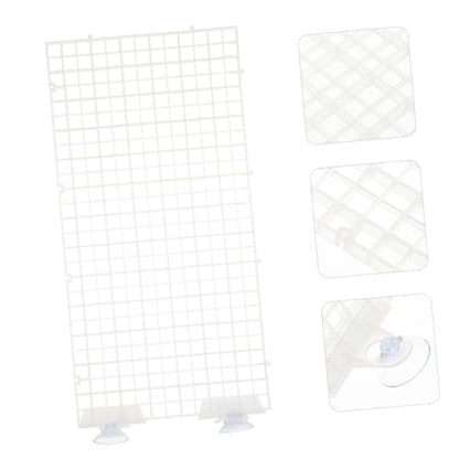 Aquarium Isolation Panel Lattice Plate Set 4pcs 30x15cm Suction Cups for Fish Tank Divider Spliced Aquarium Supplies Random Color