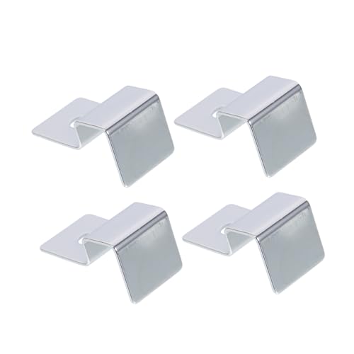 4Pcs Stainless Steel Aquarium Lid Support Clips Sturdy Fish Tank Cover Brackets for Easy Maintenance and Cleaning Compatible with Thick Glass Tanks