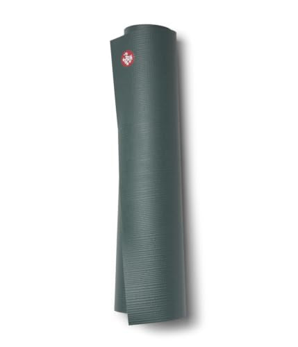 Manduka PRO Yoga Mat - 6mm | Lifetime Durability | Hygienic Construction | Premium Studio Quality | Teacher Approved - color: Black Sage, size: 71" x 26"
