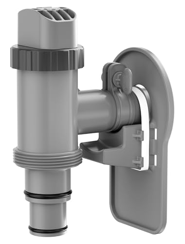 Plunger Valve with Pipe Holder & Pool Hose Adapter, Above Ground Pool Pump Replacement Parts Compatible with I*tex/Col*m*n Pool