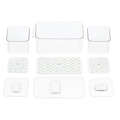 Fridge Produce Saver Food Storage Bin Containers, Stackable Refrigerator Freezer Organizer Fresh Keeper Container with Vented Lids, 3 Pack