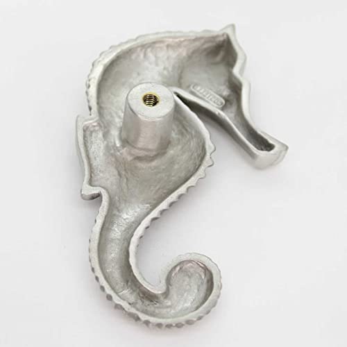 | Seahorse Cabinet Knob (Left Facing, Medium) | Artist Pewter Collection | Kitchen, Bedroom, Living Room, Bathroom Cabinets and Drawers Hardware