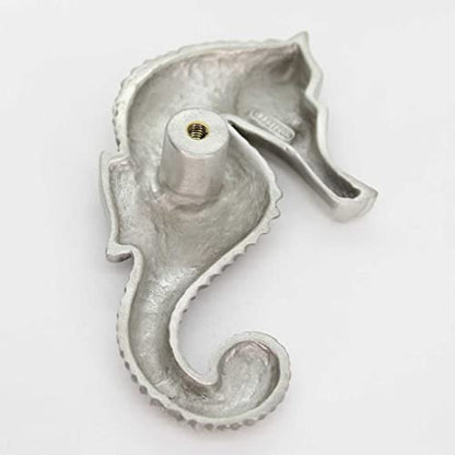 | Seahorse Cabinet Knob (Left Facing, Medium) | Artist Pewter Collection | Kitchen, Bedroom, Living Room, Bathroom Cabinets and Drawers Hardware