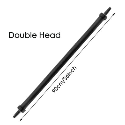 Waziaqoc Bubble Wall Air Diffuser, Aquarium Wall Air Curtain Tube Rubber Bendable Hose for Fish Tank, 90cm/36 Double Head