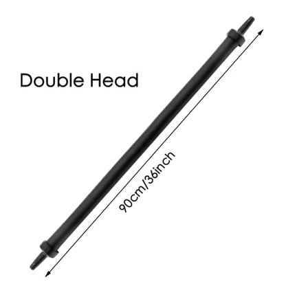 Waziaqoc Bubble Wall Air Diffuser, Aquarium Wall Air Curtain Tube Rubber Bendable Hose for Fish Tank, 90cm/36 Double Head