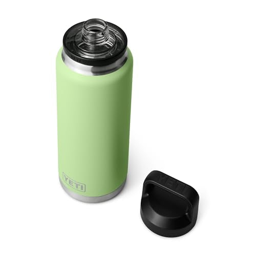 YETI Rambler 36 oz Bottle, Vacuum Insulated, Leakproof, Stainless Steel with Chug Cap - color: Key Lime