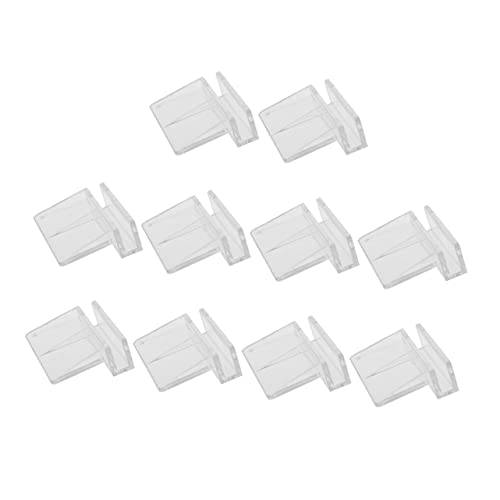 BESPORTBLE Fish Tank Cover Bracket Set 10pcs 6mm Glass Tank Support Acrylic Bracket for Aquarium Lid