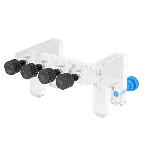 Acrylic Aquarium Hose Holder, Fish Tank Tube Clamp for 10mm Dia Water Pipe, High Transparency Hose Organizer with 4 Hole Positions, Easy to Install and Clean, Universal Fit for AQU