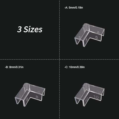 Aquarium Corner Protectors,Transparents Aquariums Corner Protectors for Impacts Resistance Leak and Stability in Homes or Fish Tanks