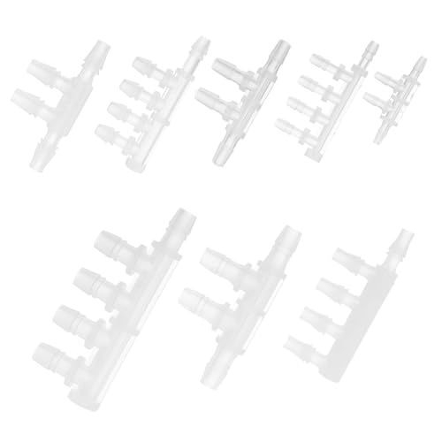 Levemolo 8pcs Aquarium Hose Barb Fittings Water Reducer Connector for Fish Tank Filtration System and Soft Plastic Adapter Compact Design for Easy Installation