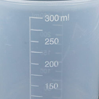Antrader Kitchen PP Measuring Cup Scientific Plastic Graduated Beaker Transparent 250ml-300ml - size: 250ml-300ml
