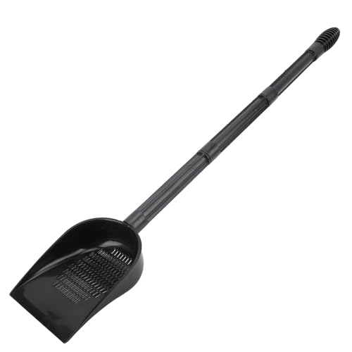 Aquarium Sand Scooper, Premium PVC Fish Tank Sand Shovel with Quick Drainage System and Removable Extension Rod, for Reptile Terrarium Substrate and Pet Waste Cleaning