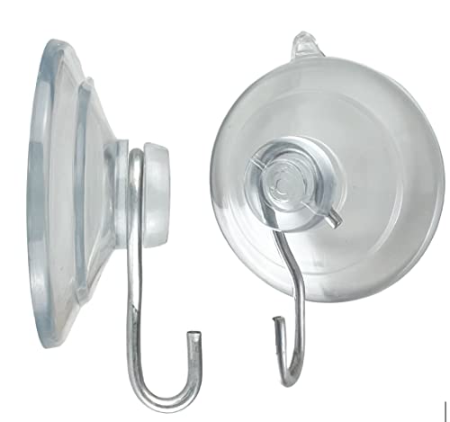 9-Pack Medium 1 3/4 inch Pennsylvania Heavy Duty Suction Cup Hooks for Glass Windows. for Signs Holiday Ornaments Suncatchers - size: 9-Pack Medium 1 3/4 inch