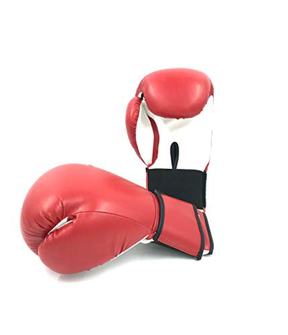 Boxing Gloves Red Kickboxing, Grappling, Fighting, Muay Thai Training Boxing Bag Gloves, Punch Bags and Focus Pads Punching Plain-Blank Vinyl Gloves No Logo - size: 8oz