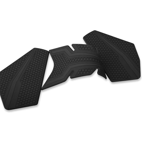 Motorcycle Tank Grip Protector Pads, Anti-Slip Honeycomb Design, Compatible with Suitable for Yamaha YAMAHA MT-25/MT-03 (2020-2025) (Black)