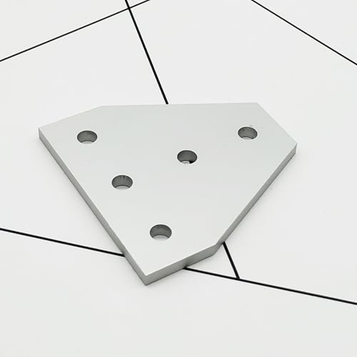 8 Sets 1010 Aluminum Extrusion T Slot Corner Bracket 10 25 Series Extruded Hardware T Shape Joint Plate with Nut Bolt for 10/10 1 Inch Black Aluminum Profile Connector Accessories - style: 8 sets T shape bracket with m5