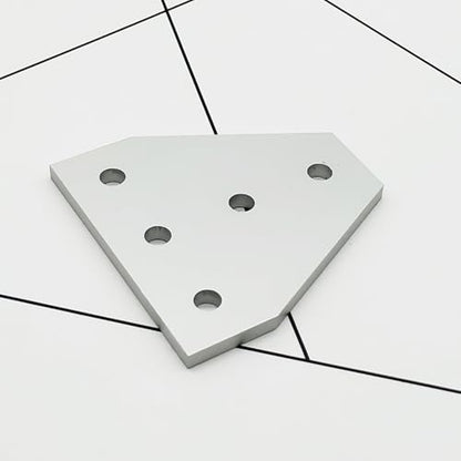 8 Sets 1010 Aluminum Extrusion T Slot Corner Bracket 10 25 Series Extruded Hardware T Shape Joint Plate with Nut Bolt for 10/10 1 Inch Black Aluminum Profile Connector Accessories - style: 8 sets T shape bracket with m5
