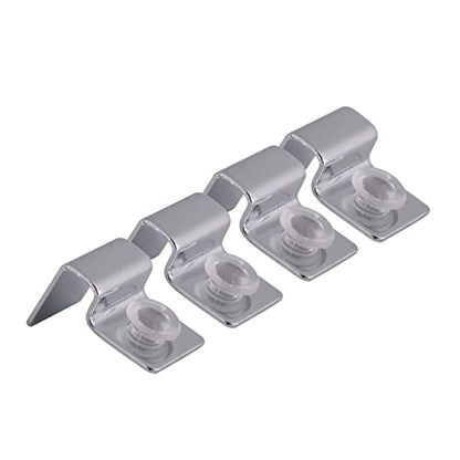 4Pcs Stainless Steel Fish Tank Glass Cover Clips Support Holders for Thick Glass Durable Aquarium Accessories