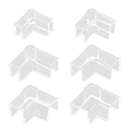4pieces Aquarium Edges Protector Clear Fish Landscape Edges Protector Crashproof Replacement Edges Protector