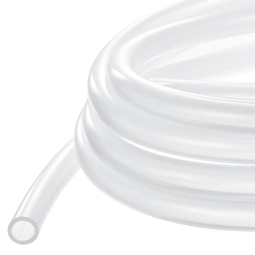 METALLIXITY Silicon Tubing(16mm ID x 20mm OD x 3 m), Pure Silicone Hoses High Temp - for Printer, Hot Water Dispenser, Engine, Brewing, Fish Tank Air Pump, Pump Transfer, Clear - size: 16mm IDx20mm OD, style: 3 M