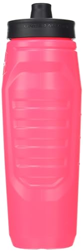 Under Armour 32oz Sideline Squeeze Bottle Hot Pink - color: Penta Pink