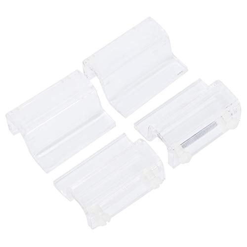 4 PCS Aquarium Lid Clips, Clear Acrylic Fishtank Lid Holder Aquarium Cover Support Clamps for Rimless Aquariums