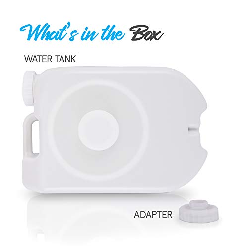 SereneLife 24L Compact Portable Water Tank - Non-toxic Water Container Reservoir W/Carry Handle - For Outdoor Social Events, Work Sites, Camping, Boating, Emergency Preparedness -SLCAWT20 - size: 24 L