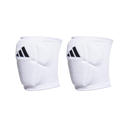 Adidas Unisex-Adult 5-Inch Volleyball Kneepads, White/Black, Medium - color: White/Black/White, size: Medium
