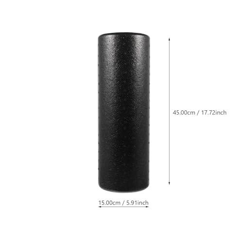 Premium High-Density Foam Yoga Roller for Muscle and Deep Tissue Massage Foam Roller for Neck Back Legs Arms and Feet Multi-Functional Exercise and Physical Therapy Tool (15x45cm)