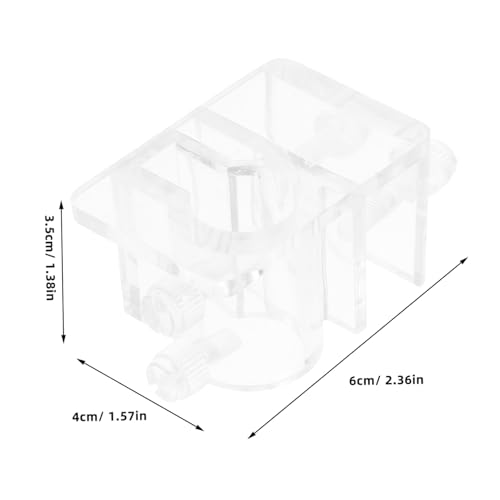 Kisangel Adjustable Aquarium Water Pipe Clamp Sturdy Acrylic Hose Clip Bracket for Fish Tank Easy Installation Water Hose Holder No Drill Design