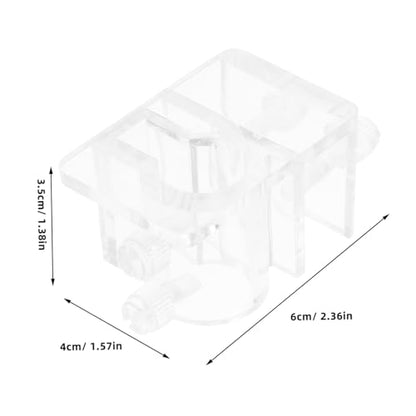 Kisangel Adjustable Aquarium Water Pipe Clamp Sturdy Acrylic Hose Clip Bracket for Fish Tank Easy Installation Water Hose Holder No Drill Design