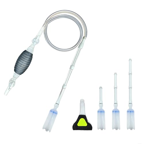 Promising Aquarium Siphon Vacuum Cleaner, Fish Tank Water Changer,Fish Tank Cleaning Tools,Gravel & Sand Cleaner,Turtle Tank Accessories