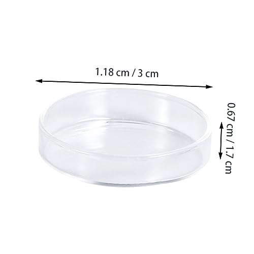 1pc Glass Shrimp Dish for Small Fish Feeder Bowl for Aquatic Pets and Reptiles Aquarium Aesthetics