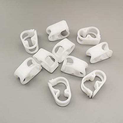 10PCS Plastic Tubing Clamps 6 Grades Adjustable Hose Flow Control Tube Clip Shut Off Laboratory Pinch Valve Syphon Pipe Holder for Brewing Beer Wine Making - size: for tube OD 1/4''-1/2'' (6-12mm)