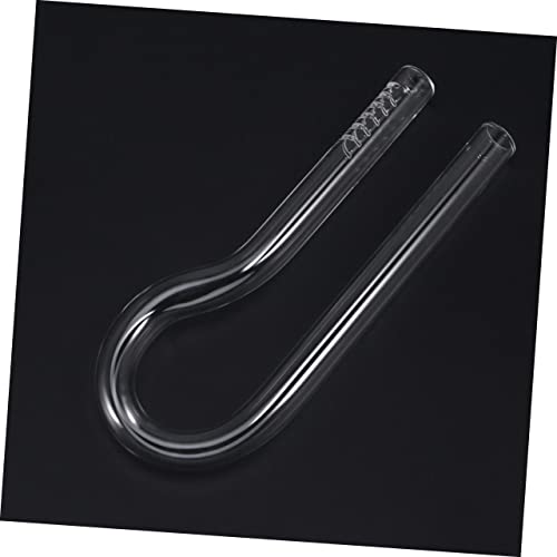 DOITOOL 2pcs R-Shaped Glass Water Inlet Tube Quality Outlet Tube for Fish Tank Aquarium Accessory (13cm)